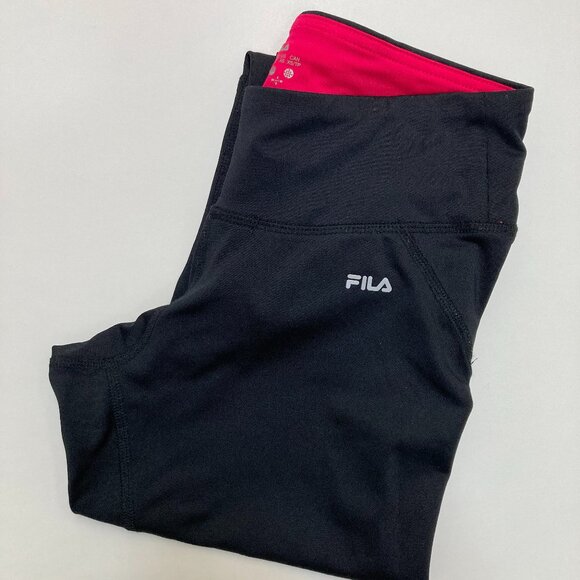 XS Fila Cropped Yoga Running Pants - Picture 2 of 11
